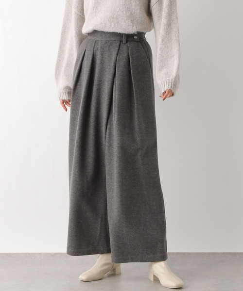 LEPSIM（レプシィム）の「メルトンラップワイドパンツ　983465（その他パンツ・レディース・グレー/ベージュ/ダークネイビー・FREE）」の13枚目の写真