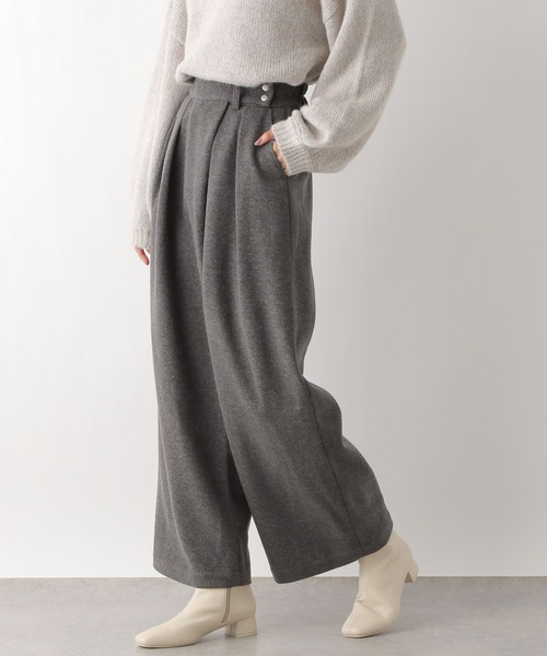 LEPSIM（レプシィム）の「メルトンラップワイドパンツ　983465（その他パンツ・レディース・グレー/ベージュ/ダークネイビー・FREE）」の10枚目の写真