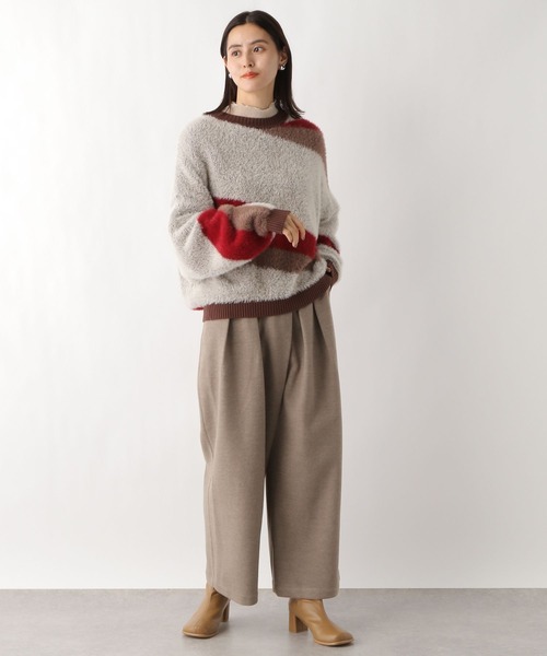 LEPSIM（レプシィム）の「メルトンラップワイドパンツ　983465（その他パンツ・レディース・グレー/ベージュ/ダークネイビー・FREE）」の22枚目の写真