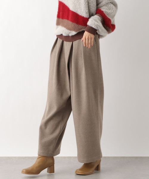 LEPSIM（レプシィム）の「メルトンラップワイドパンツ　983465（その他パンツ・レディース・グレー/ベージュ/ダークネイビー・FREE）」の5枚目の写真