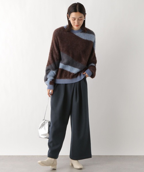 LEPSIM（レプシィム）の「メルトンラップワイドパンツ　983465（その他パンツ・レディース・グレー/ベージュ/ダークネイビー・FREE）」の8枚目の写真