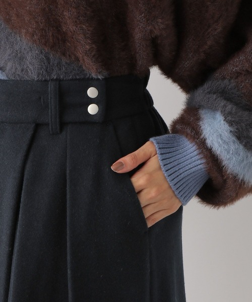 LEPSIM（レプシィム）の「メルトンラップワイドパンツ　983465（その他パンツ・レディース・グレー/ベージュ/ダークネイビー・FREE）」の9枚目の写真