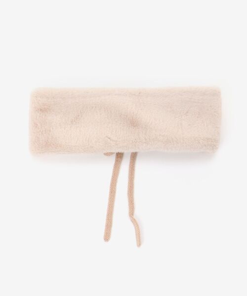 MAJESTIC LEGON（マジェスティックレゴン）の「2wayリボンプチマフラー（マフラー・レディース・ブラック/ベージュ/ライトグレー・FREE）」の14枚目の写真