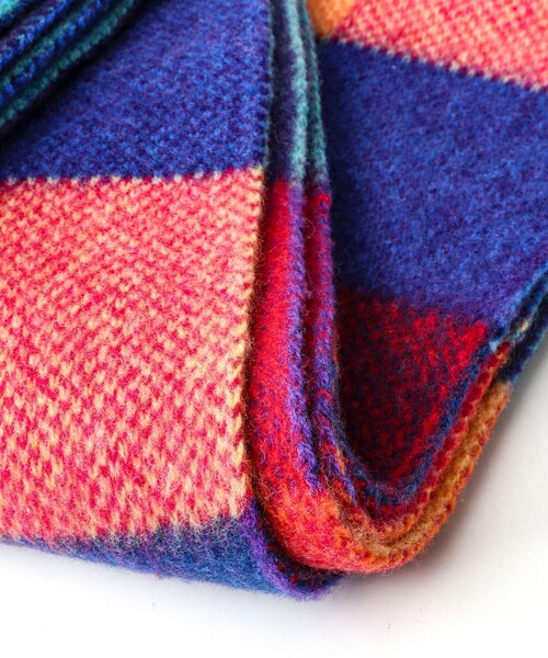 ROBERT MACKIE（ロバートマッキー）の「【ROBERT MACKIE/ロバート・マッキー】BLOCK CHECK MUFFLER 30（マフラー・メンズ・イエロー系その他/マルチ・FREE）」の8枚目の写真