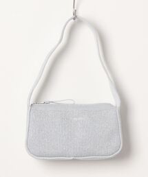 JOSEPH AND STACEYホワイト ニットショルダーバッグ JOSEPH AND STACEY ショルダーバッグ バッグ ラッキープリーツ