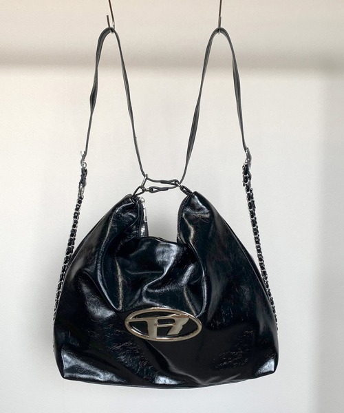 non-hedge(ノンヘッジ)の「Rロゴ2WAYバッグ(バックパック/リュック・レディース・ブラック/シルバー/アイボリー・FREE)」の15枚目の写真