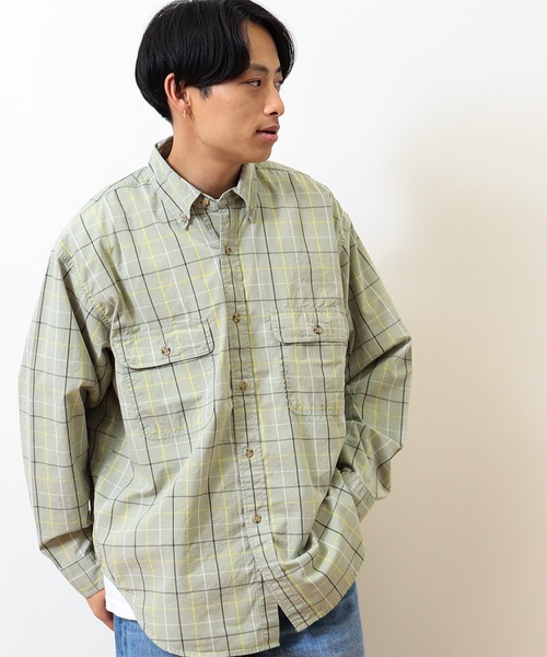 BEAMS / レトロチェック ワークシャツ