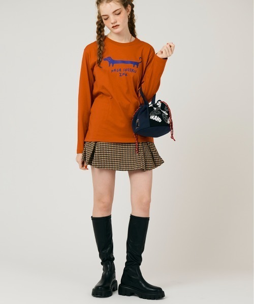 Design Tshirts Store graniph(デザイン ティーシャツ ストア グラニフ)の「FRUIT OF THE LOOM× graniph MINIIKAKU BAG(ハンドバッグ・メンズ・ネイビー・FREE)」の3枚目の写真