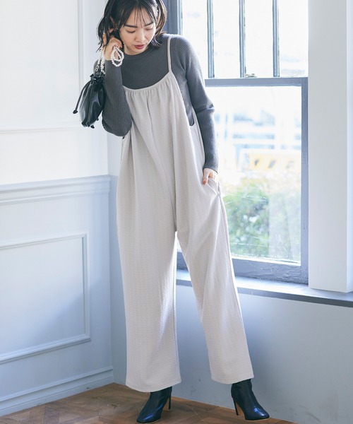 8oompah サロペット セール】【4サイズ展開】フロントジップハイウエストサロペット