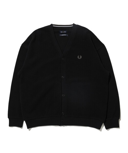 FRED PERRY（フレッドペリー）の「FRED PERRY × BEAMS / 別注 鹿の子 カーディガン（カーディガン/ボレロ・メンズ・ブラック/ネイビー・SMALL/MEDIUM/LARGE/X-LARGE）」の17枚目の写真