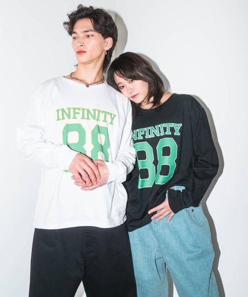 tシャツ 「ZOZOTOWN限定」LHP×彩雪 / NUMBERING PRINT ORGANIC  LONG SLEEVE TEE / ナンバリング ZOZOTOWN限定】LHP×彩雪 / NUMBERING PRINT ORGANIC LONG SLEEVE