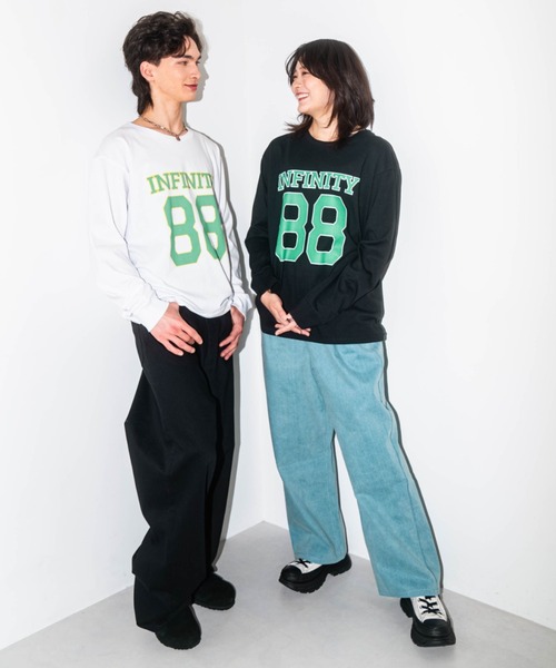 tシャツ 「ZOZOTOWN限定」LHP×彩雪 / NUMBERING PRINT ORGANIC  LONG SLEEVE TEE / ナンバリング ZOZOTOWN限定】LHP×彩雪 / NUMBERING PRINT ORGANIC LONG SLEEVE