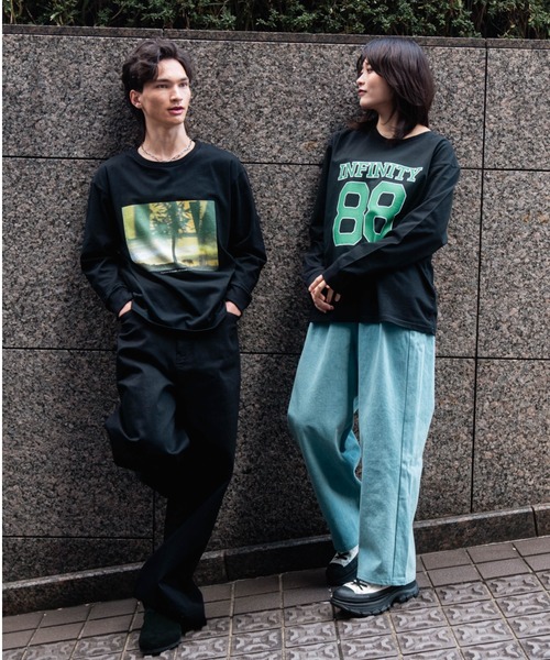 ZOZOTOWN限定】LHP×彩雪 / NUMBERING PRINT ORGANIC LONG SLEEVE