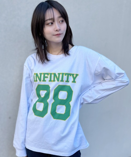 tシャツ 「ZOZOTOWN限定」LHP×彩雪 / NUMBERING PRINT ORGANIC  LONG SLEEVE TEE / ナンバリング ZOZOTOWN限定】LHP×彩雪 / NUMBERING PRINT ORGANIC LONG SLEEVE
