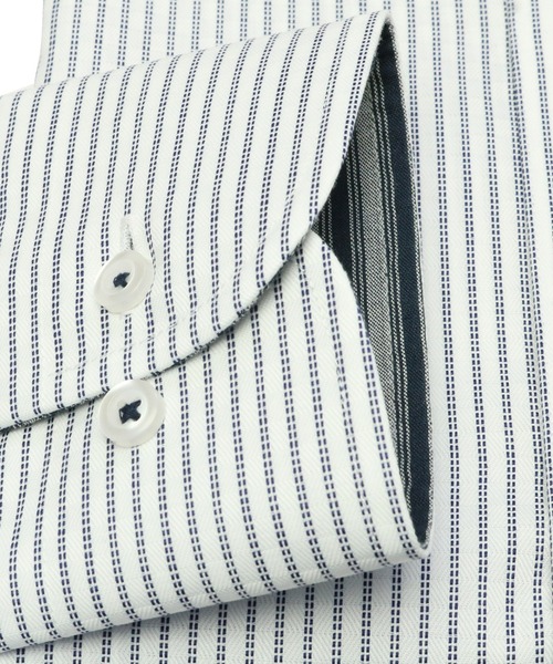 TOKYO SHIRTS(トウキョウシャツ)の「超形態安定ノーアイロン ラウンドカラー 長袖ビジネスワイシャツ(ビジネスシャツ・メンズ・ブルー・首回り43cm-裄丈86cm/首回り42cm-裄丈82cm/首回り41cm-裄丈86cm/首回り39cm-裄丈80cm/首回り41cm-裄丈82cm/首回り42cm-裄丈86cm/首回り39cm-裄丈84cm/首回り43cm-裄丈82cm/首回り37cm-裄丈80cm/首回り37cm-裄丈84cm)」の3枚目の写真