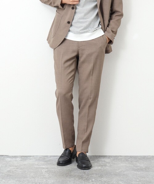 NOLLEY'S goodman（ノーリーズグッドマン）の「《セットアップ対応》EVALET リネンライク メッシュイージーパンツ（その他パンツ・メンズ・ベージュ/ネイビー/チャコールグレー・XL/M/S/L）」の5枚目の写真