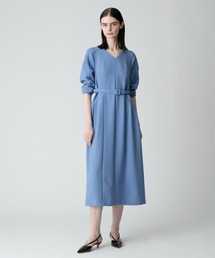 アルアバイル　ロングワンピース　麻　ブルー　青　サイズ2 アルアバイル ロングワンピース 麻 ブルー 青 サイズ2