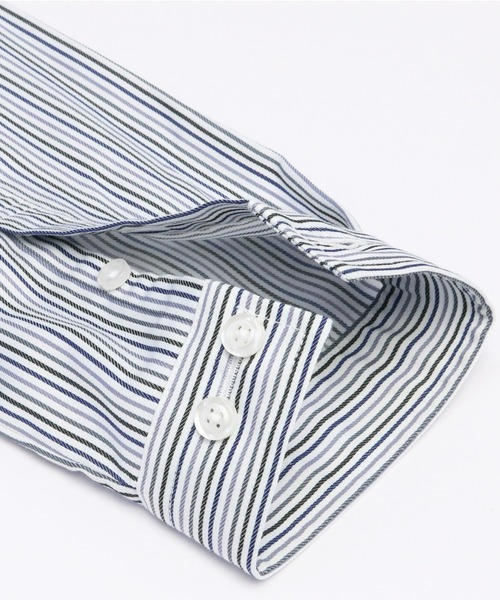 TOKYO SHIRTS（トウキョウシャツ）の「形態安定ノーアイロン スタンド 長袖ビジネスワイシャツ（ビジネスシャツ・レディース・グレー・L/LL/M）」の5枚目の写真