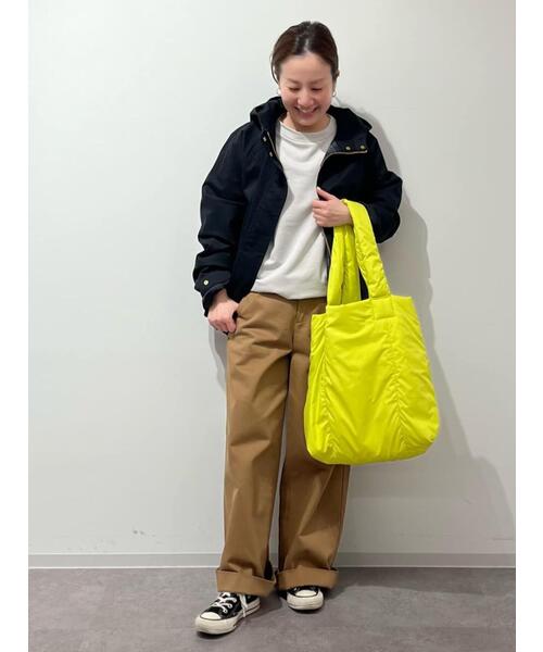 human woman（ヒューマンウーマン）の「◆中綿トートバッグ（トートバッグ・レディース・ベージュ/ブルー/イエロー・ﾌﾘ-）」の20枚目の写真