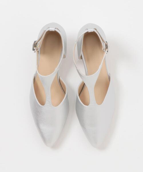 SENSE OF PLACE by URBAN RESEARCH（センスオブプレイスバイアーバンリサーチ）の「Tストラップパンプス（パンプス・レディース・シルバー/アイボリー/ブラック・SMALL/LARGE/MEDIUM）」の10枚目の写真