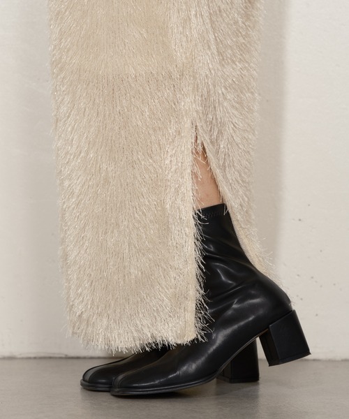 Lui's（ルイス）の「フリンジナロースカート（スカート・レディース・ライトグレー/チャコールグレー/オフホワイト・FREE）」の18枚目の写真