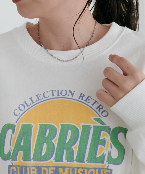 DISCOAT（ディスコート）の「【WEB限定】スーベニアグラフィックロングTシャツ《ユニセックス》（Tシャツ/カットソー・レディース・オフホワイト/チャコールグレー/ライトベージュ・FREE）」の21枚目の写真