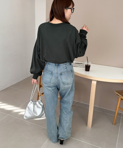 DISCOAT（ディスコート）の「【WEB限定】スーベニアグラフィックロングTシャツ《ユニセックス》（Tシャツ/カットソー・レディース・オフホワイト/チャコールグレー/ライトベージュ・FREE）」の20枚目の写真