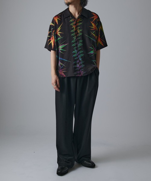 Lui's（ルイス）の「ボタニカルプリント半袖シャツ（シャツ/ブラウス・メンズ・ブラック系その他/ホワイト/ブラック・S/M）」の19枚目の写真