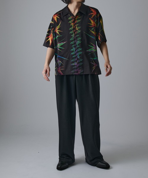 Lui's（ルイス）の「ボタニカルプリント半袖シャツ（シャツ/ブラウス・メンズ・ブラック系その他/ホワイト/ブラック・S/M）」の20枚目の写真