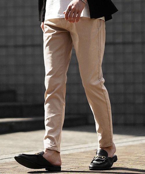 SOMEDIFF（サムディフ）の「ストレッチテーパードデニムパンツ メンズ（デニムパンツ・メンズ・ブラック/ブルー/ホワイト/インディゴブルー/ブラックミックス/ベージュ・S/M/L/XL）」の4枚目の写真