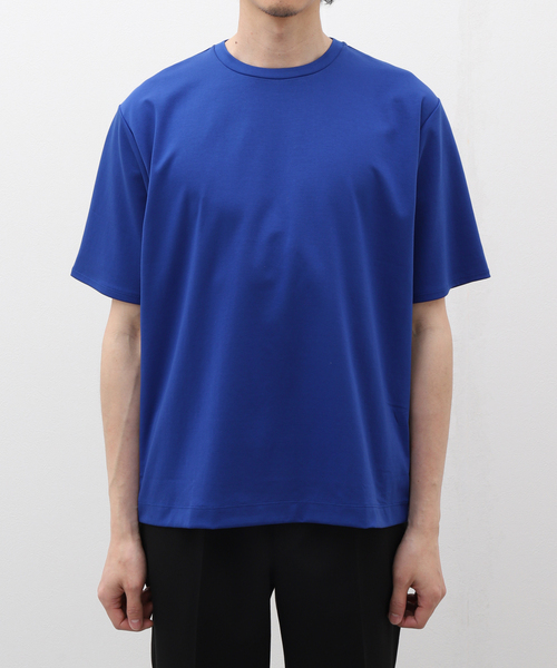 EDIFICE（エディフィス）の「40ゲージ ダブルフェイス Tシャツ（Tシャツ/カットソー・メンズ・ブラック/ホワイト/キャメル/ブルー・SMALL/MEDIUM/LARGE）」の3枚目の写真