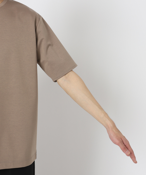 EDIFICE（エディフィス）の「40ゲージ ダブルフェイス Tシャツ（Tシャツ/カットソー・メンズ・ブラック/ホワイト/キャメル/ブルー・SMALL/MEDIUM/LARGE）」の15枚目の写真