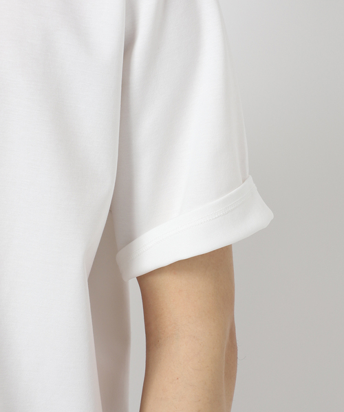 EDIFICE（エディフィス）の「40ゲージ ダブルフェイス Tシャツ（Tシャツ/カットソー・メンズ・ブラック/ホワイト/キャメル/ブルー・SMALL/MEDIUM/LARGE）」の6枚目の写真