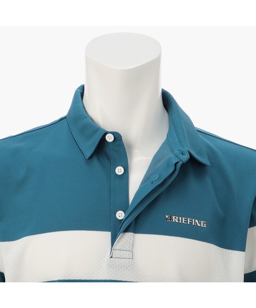 BRIEFING（ブリーフィング）の「【ブリーフィングゴルフ】MENS PANEL MESH SHIRT RELAXED FIT／メンズパネルメシュシャツリラックスドフィット（ポロシャツ・メンズ・ブラック/ネイビー/ブルー・L/M）」の5枚目の写真