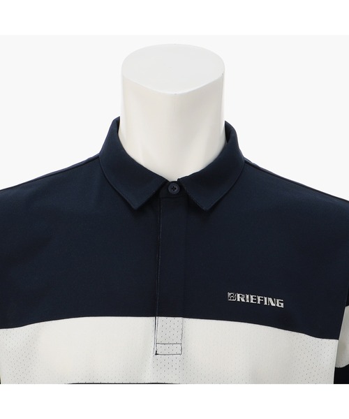BRIEFING（ブリーフィング）の「【ブリーフィングゴルフ】MENS PANEL MESH SHIRT RELAXED FIT／メンズパネルメシュシャツリラックスドフィット（ポロシャツ・メンズ・ブラック/ネイビー/ブルー・L/M）」の15枚目の写真