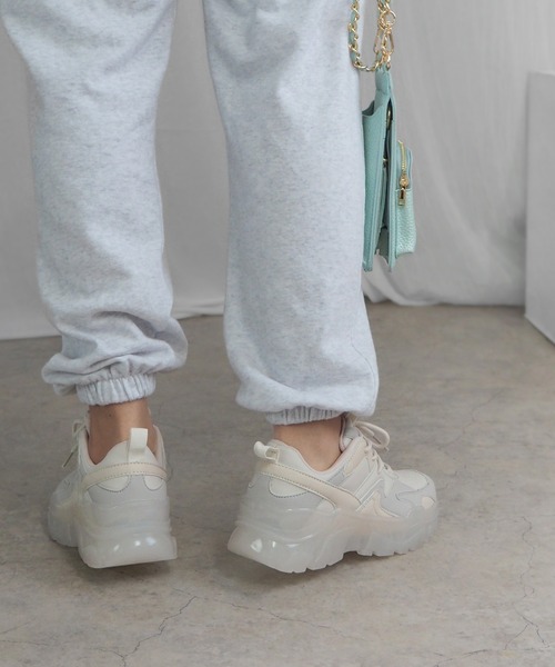 minia（ミニア）の「クリアソールダッドスニーカー（スニーカー・レディース・ホワイト系その他/ホワイト・LL/S/M/L）」の19枚目の写真