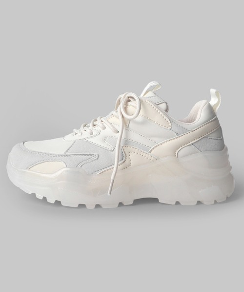 minia（ミニア）の「クリアソールダッドスニーカー（スニーカー・レディース・ホワイト系その他/ホワイト・LL/S/M/L）」の7枚目の写真