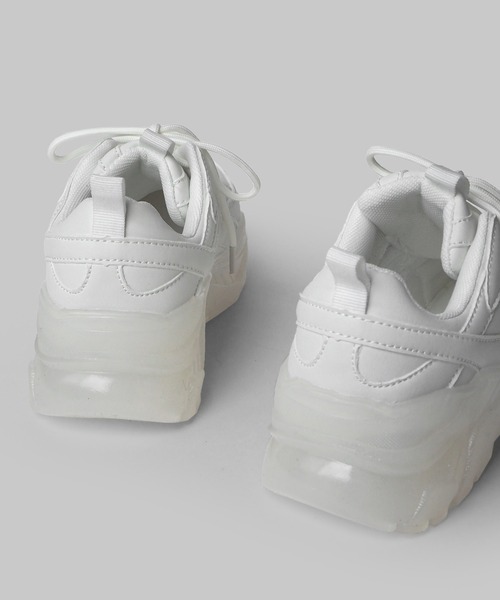 minia（ミニア）の「クリアソールダッドスニーカー（スニーカー・レディース・ホワイト系その他/ホワイト・LL/S/M/L）」の5枚目の写真