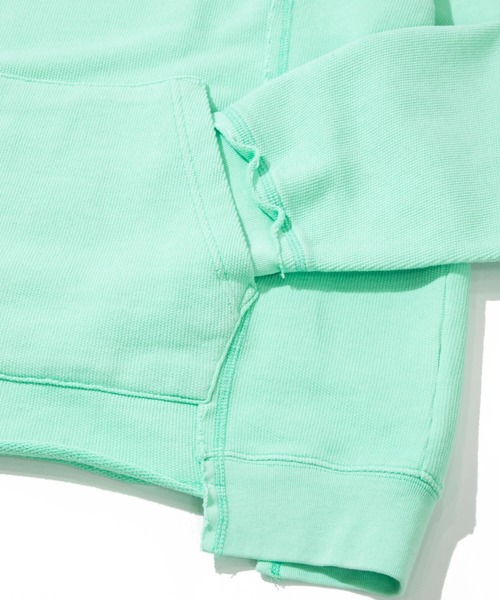 go slow caravan(ゴースローキャラバン)の「UNIQUEインレイ切替フーディーPIGMENT DYE(パーカー・メンズ・ラベンダー/ミント/イエロー・MEDIUM/LARGE/X-LARGE)」の8枚目の写真