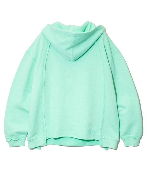 go slow caravan(ゴースローキャラバン)の「UNIQUEインレイ切替フーディーPIGMENT DYE(パーカー・メンズ・ラベンダー/ミント/イエロー・MEDIUM/LARGE/X-LARGE)」の10枚目の写真