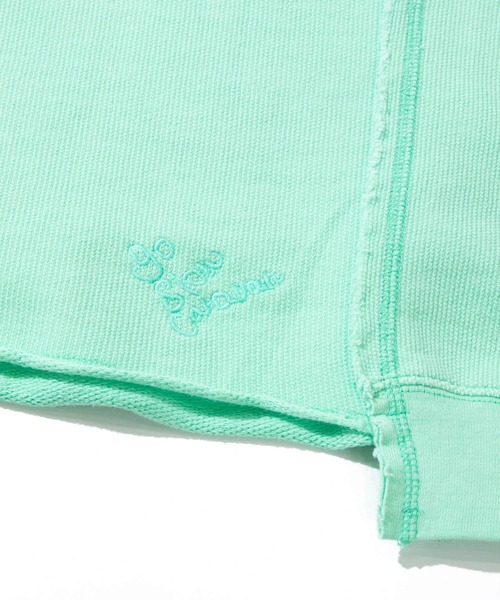 go slow caravan(ゴースローキャラバン)の「UNIQUEインレイ切替フーディーPIGMENT DYE(パーカー・メンズ・ラベンダー/ミント/イエロー・MEDIUM/LARGE/X-LARGE)」の11枚目の写真