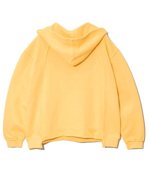 go slow caravan(ゴースローキャラバン)の「UNIQUEインレイ切替フーディーPIGMENT DYE(パーカー・メンズ・ラベンダー/ミント/イエロー・MEDIUM/LARGE/X-LARGE)」の13枚目の写真