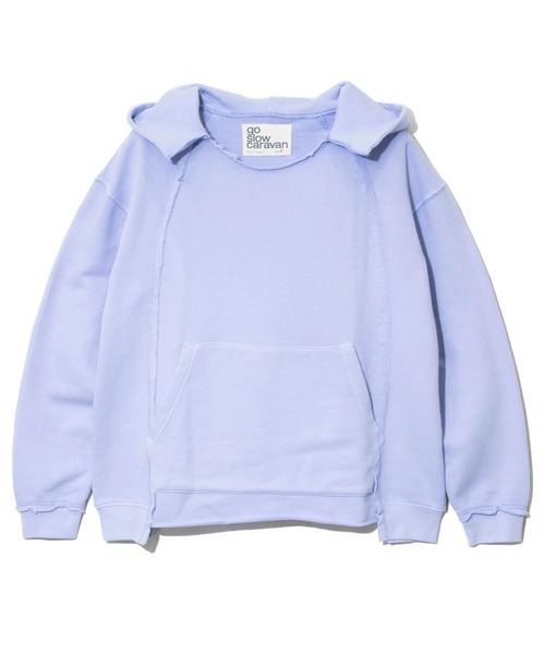 go slow caravan(ゴースローキャラバン)の「UNIQUEインレイ切替フーディーPIGMENT DYE(パーカー・メンズ・ラベンダー/ミント/イエロー・MEDIUM/LARGE/X-LARGE)」の18枚目の写真