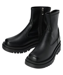 ・LENA　ストレッチ厚底ショートブーツ