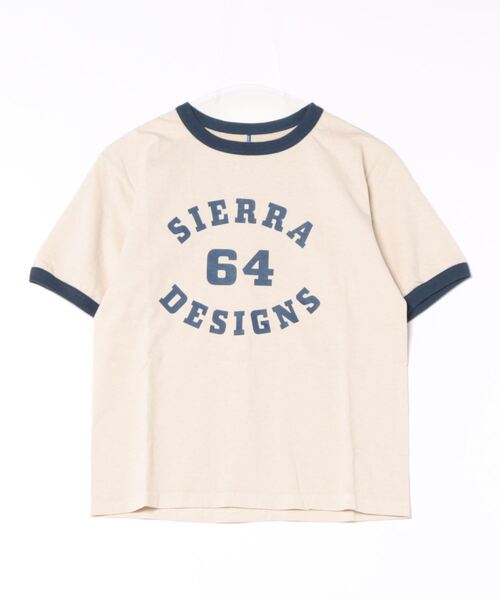 SIERRA DESIGNS（シェラデザイン）の「2026年春夏商品【日本製】SIERRA DESIGNS 64 RINGER TEE（Tシャツ/カットソー・レディース・オリーブ/ネイビー/ブルー/オレンジ・WOMENS S/X-LARGE/MEDIUM/LARGE）」の3枚目の写真