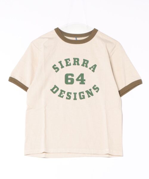 SIERRA DESIGNS（シェラデザイン）の「2026年春夏商品【日本製】SIERRA DESIGNS 64 RINGER TEE（Tシャツ/カットソー・レディース・オリーブ/ネイビー/ブルー/オレンジ・WOMENS S/X-LARGE/MEDIUM/LARGE）」の2枚目の写真