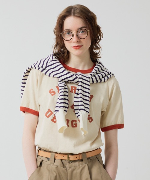 SIERRA DESIGNS（シェラデザイン）の「2026年春夏商品【日本製】SIERRA DESIGNS 64 RINGER TEE（Tシャツ/カットソー・レディース・オリーブ/ネイビー/ブルー/オレンジ・WOMENS S/X-LARGE/MEDIUM/LARGE）」の8枚目の写真