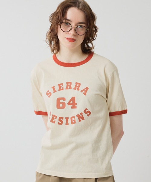 SIERRA DESIGNS（シェラデザイン）の「2026年春夏商品【日本製】SIERRA DESIGNS 64 RINGER TEE（Tシャツ/カットソー・レディース・オリーブ/ネイビー/ブルー/オレンジ・WOMENS S/X-LARGE/MEDIUM/LARGE）」の12枚目の写真