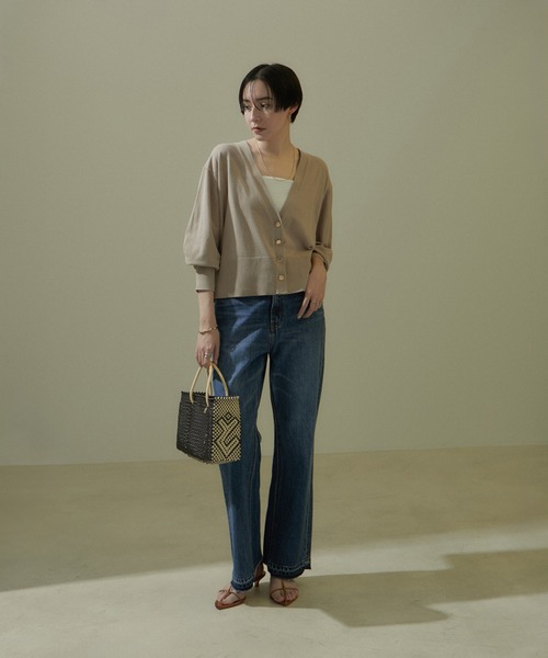 Letra(レトラ)の「【Letra for SALON】別注FLOR SHORT STYLE XS(かごバッグ・レディース・ブラック/キナリ・FREE)」の5枚目の写真