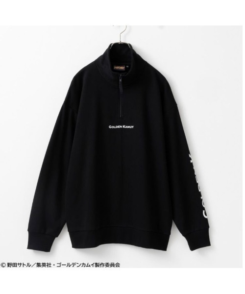 Mac-House（マックハウス）の「TVアニメ『ゴールデンカムイ』 ハーフジッププルオーバー（スウェット・メンズ・ブラック・M/L/XL）」の2枚目の写真